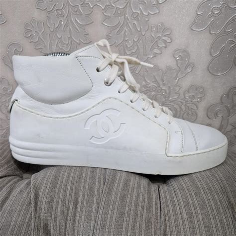 chanel pink and white trainers|chanel white trainers women.